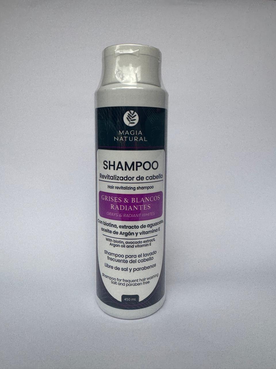 Shampoo Grises y Blancos Radiantes Magia Natural